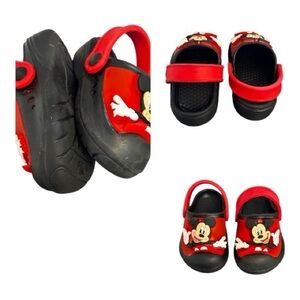 Mickey Mouse Kids Clogs - Red and Black Light-Up